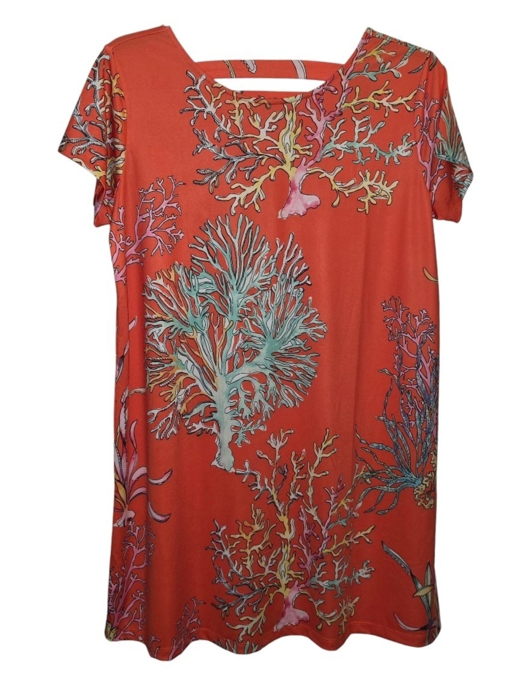 Kristen's Kloset Short Sleeve Orange Dress Size XL